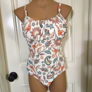 Very cute one piece swimsuit.  Size 10.  Excellent condition.